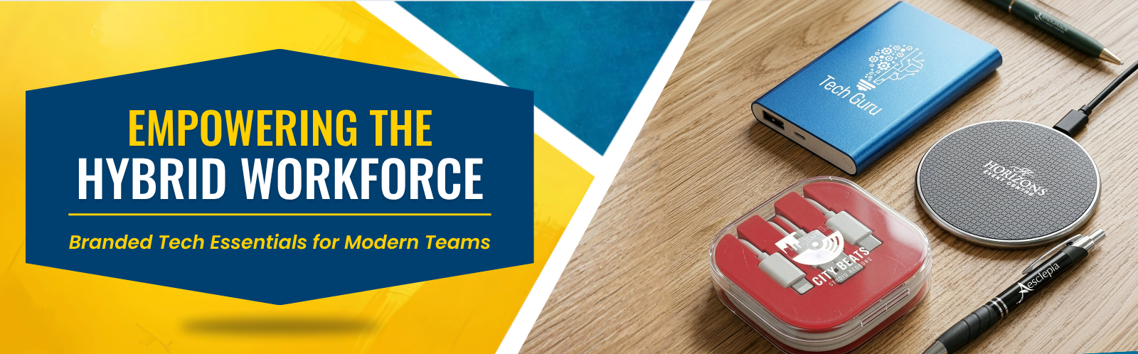 Empowering the Hybrid Workforce: Branded Tech Essentials for Modern Teams