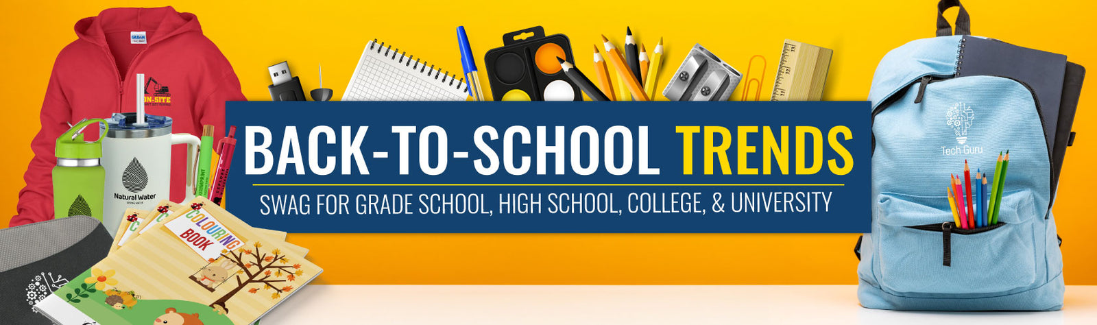 Back-to-School Trends: Swag for Grade School, High School, College, & University