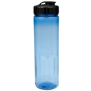 24 oz Prestige Bottle with Flip Top Lid - Translucent Blue With Black Lid