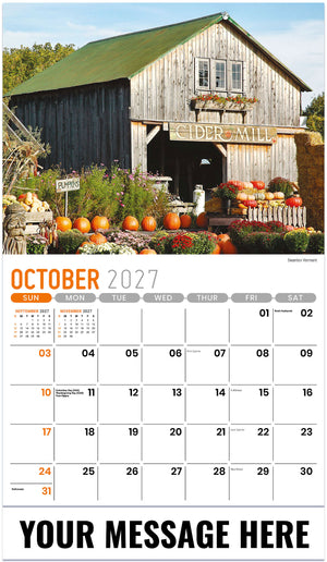 Scenes of New England - 2027 Promotional Calendar