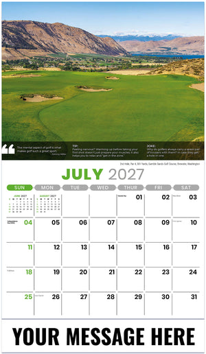 Golf Tips - 2027 Promotional Calendar