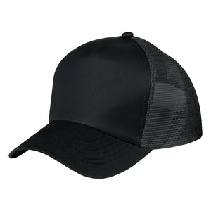 5 Panel Mesh Back Price Buster Cap - Black