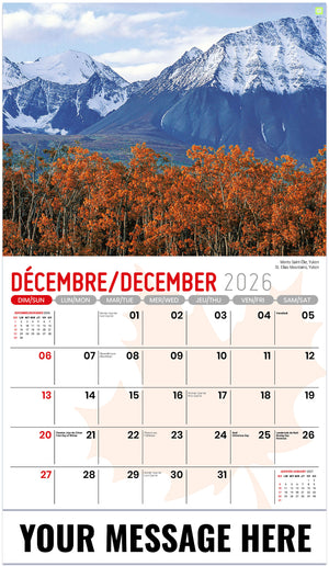 Scenes of Canada (Bilingual) - 2027 Promotional Calendar