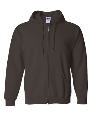 Gildan Heavy Blend™ 13.3 oz. Full-Zip Hood - Dark Chocolate