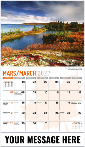 Scenes of Canada (Bilingual) - 2027 Promotional Calendar