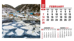 Scenes of Canada 2027 Promotional Desk Calendar