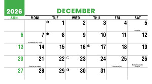 Sun, Sand & Surf 2027 Promotional Desk Calendar