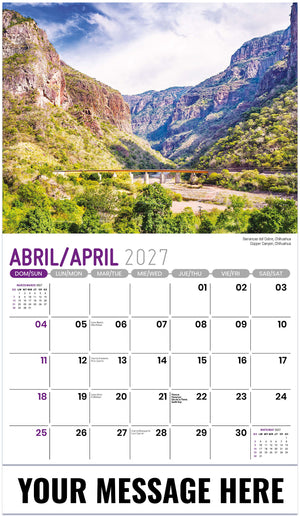 Scenes of Mexico (Bilingual) - 2027 Promotional Calendar