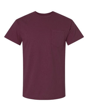 Gildan Adult Ultra Cotton® Pocket T-Shirt - Maroon