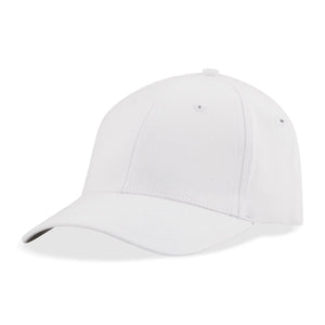 NU-FIT® pro style spandex fitted cap - Custom Embroidered - White