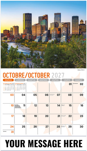 Scenes of Canada (Bilingual) - 2027 Promotional Calendar