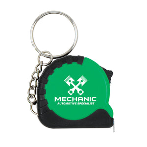 3' Tape Measure Key Tag - Green