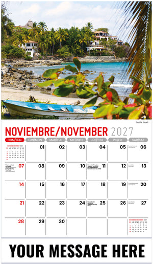 Scenes of Mexico (Bilingual) - 2027 Promotional Calendar