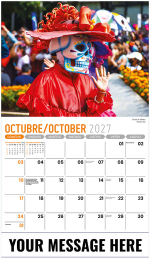 Scenes of Mexico (Bilingual) - 2027 Promotional Calendar