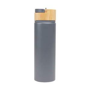 27 Oz. Ellis Bottle With Bamboo Lid - Gray