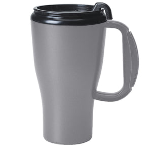 16 oz Omega Mug with Slider Lid - Silver