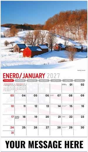 Scenes of America (Bilingual) - 2027 Promotional Calendar