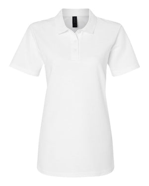 Gildan Ladies' Softstyle Double Pique Polo - White