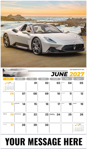 Exotic Cars - 2027 Promotional Calendar