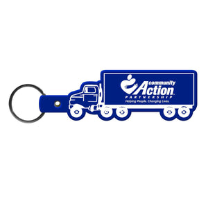 Truck Flexible Key Tag - Blue