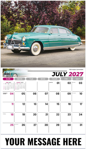 Classic Cars - 2027 Promotional Calendar