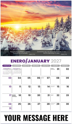 Faith Passages (Bilingual) - 2027 Promotional Calendar