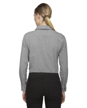 North End Ladies' Mélange Performance Shirt - Back