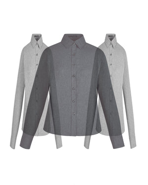 North End Ladies' Mélange Performance Shirt - Carbon Heather