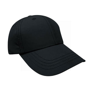 Constructed "Parachute" cap - Custom Embroidered - Black