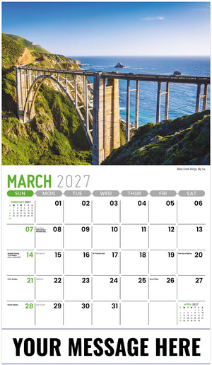 Scenes of California - 2027 Promotional Calendar