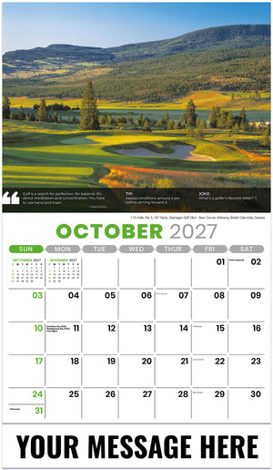 Golf Tips - 2027 Promotional Calendar
