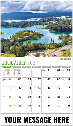 Beauty of Latin America (Bilingual) - 2027 Promotional Calendar