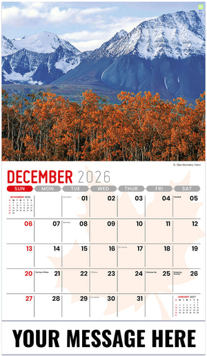 Scenes of Canada - 2027 Promotional Calendar