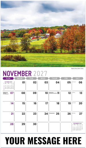 Scenes of Pennsylvania - 2027 Promotional Calendar