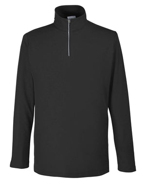 CORE365 Men's Fusion ChromaSoft™ Pique Quarter-Zip - Black