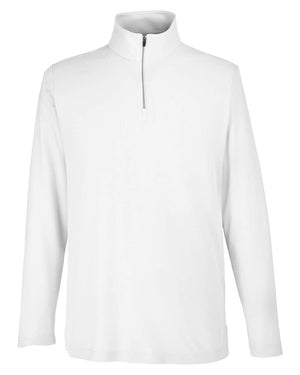 CORE365 Men's Fusion ChromaSoft™ Pique Quarter-Zip - White