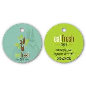 Poly Laminate Key Tag - Round