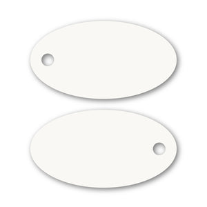 Poly Laminate Key Tag - Small Oval
