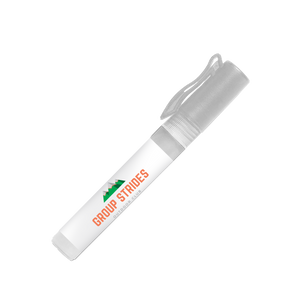 8 ml Hand Cleanser Spray with Full Color - Frosted Clear