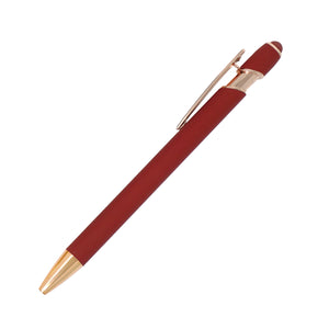 Shelby Prime Soft Grip Pen - Red