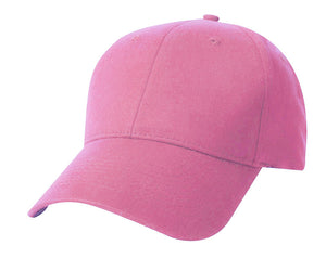 Superior Weight Chino Twills with Velcro Closure and Stiff Peak - Custom Embroidered - Pink