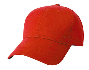 Superior Weight Chino Twills with Velcro Closure and Stiff Peak - Custom Embroidered - Red