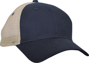 Trucker's Choice Mesh Cap - Navy With Stone