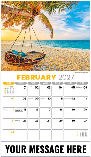 Sun, Sand & Surf - 2027 Promotional Calendar