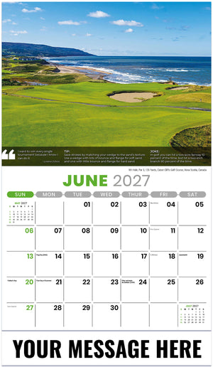 Golf Tips - 2027 Promotional Calendar
