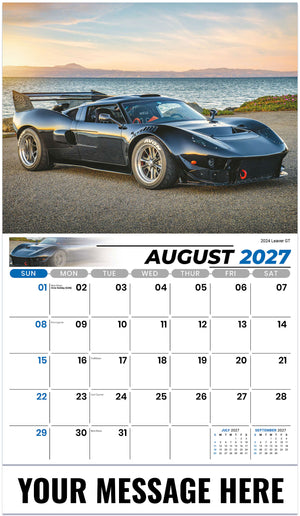Exotic Cars - 2027 Promotional Calendar