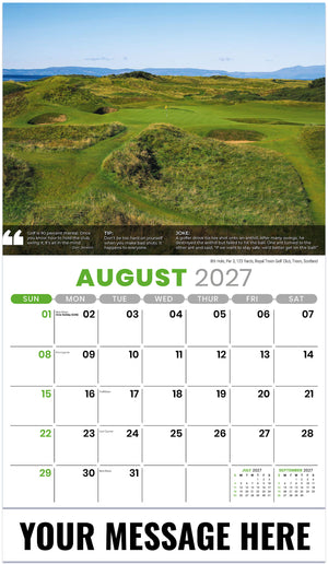 Golf Tips - 2027 Promotional Calendar