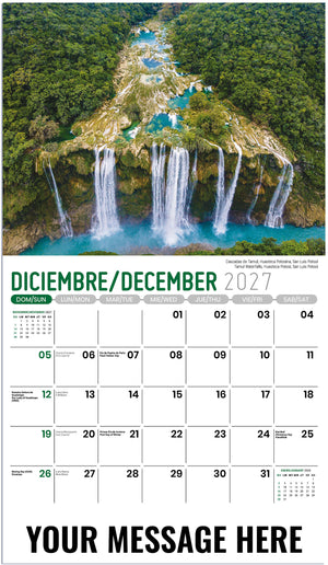 Scenes of Mexico (Bilingual) - 2027 Promotional Calendar