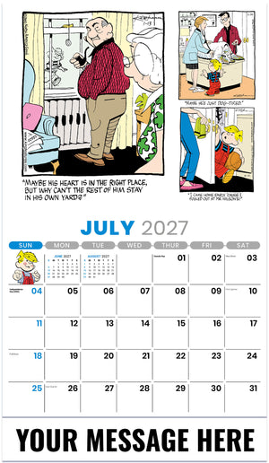 Dennis The Menace - 2027 Promotional Calendar