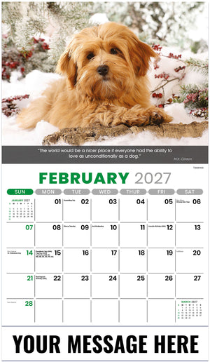 Dogs: Man's Best Friends - 2027 Promotional Calendar